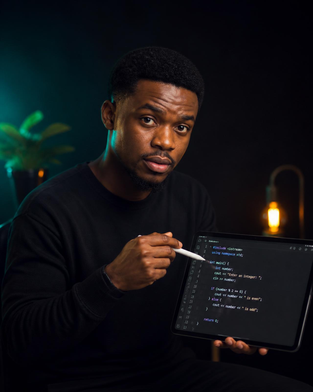 Mentor expliquant du code à un apprenant