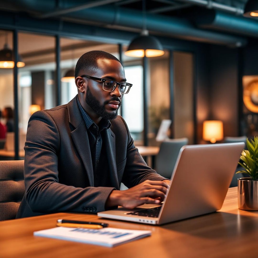 Séance de consulting digital avec entrepreneur africain