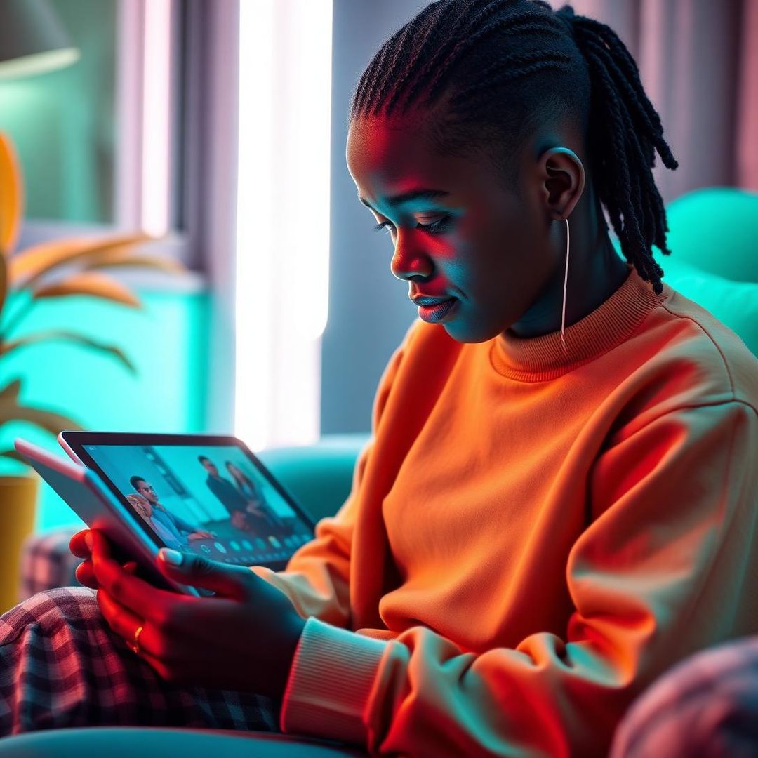 Apprenant GKN sur son smartphone